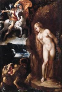 Perseus And Andromeda by Giuseppe Cesari