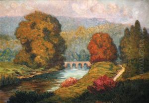 La Seine A Bougival by Maurice Chabas