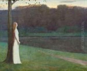Femme Au Bord De L'eau by Maurice Chabas