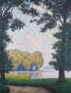 Versailles, Le Grand Canal by Maurice Chabas