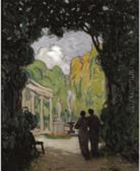 Deux Femmes Dans Un Parc - view 1