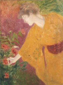 Beaute Ideale En Kimono by Maurice Chabas