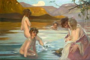Nymphes Au Bain by Paul Chabas