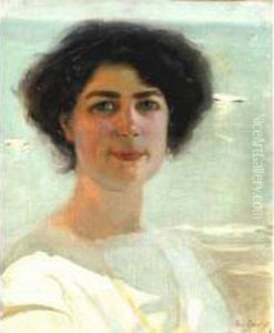 Portrait De Femme by Paul Chabas