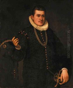 Portrait of a young gentleman by Leandro Bassano