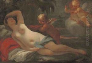 Venus and Cupid with putti by Matteo Bonecchi