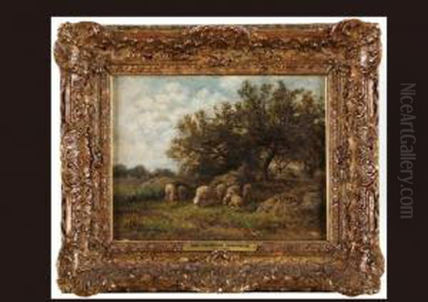 Shepherd And Sheep - view 1