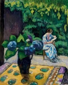La Lecture by Jean Laurent Challie