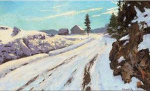 Prenovel - Les Piards, Paysage D'hiver De Jura by Jean Laurent Challie