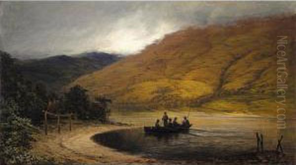Anglers On A Loch - view 1