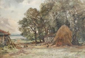 Farmyard Scene by Hector Chalmers