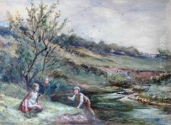 Children Fishing - view 1