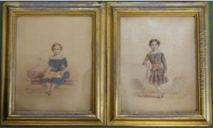 Portraits Of Two Children