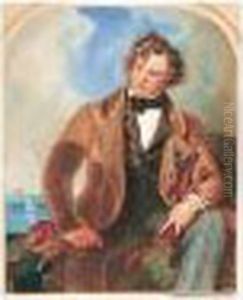 Portrait Of Clarkson Stanfield, R.a. by Alfred-Edward Chalon