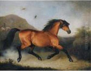 Mamoth By Young Whiskey, A Bay Horse The Property Of Colonel Thornton by Henry Bernard Chalon