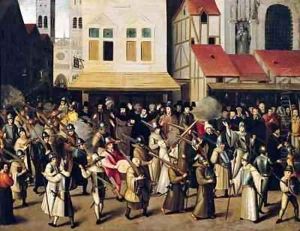 Procession of the Holy League in 1590 by Francois Bunel