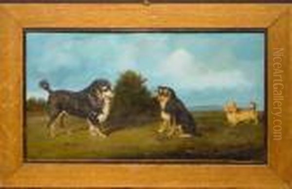 Dogs In A Landscape: "marine", "maffiser" And "fury"
Bears Signature And Date - view 1