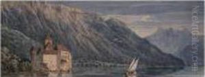 Chateau De Chillon, Lake Geneva by John James Chalo
