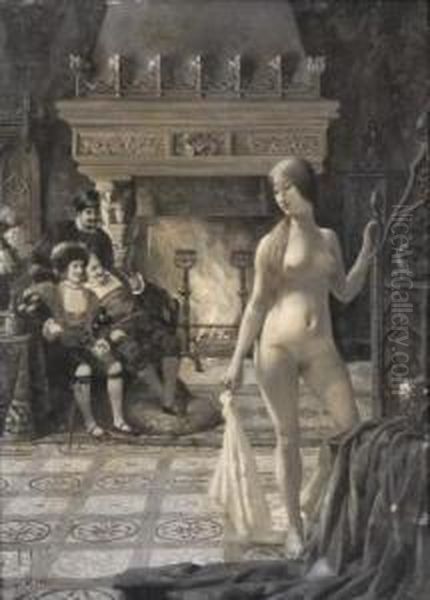 Femme Nue Devant Un Roi - view 1
