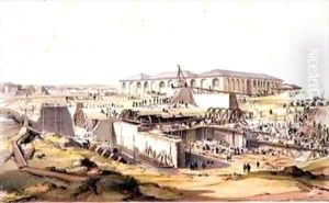 Building the Stationary Engine House, Camden Town by James Bourne