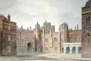 View in the Kitchen Court of St. James's Palace by John Buckler