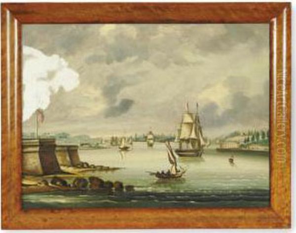 View Of Manhattan From Bedloe's Island - view 1