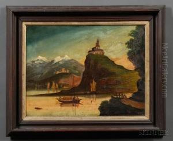 Mountain Lake Scene. - view 1