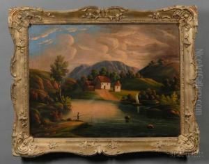 River Valley Landscape. by Thomas Chambers