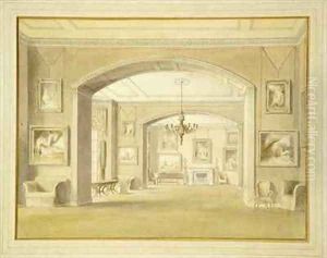 Picture Gallery at Tabley House by John Buckler