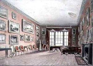 The Gallery at Browsholme, near Clitheroe, Yorkshire by John Buckler