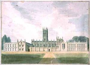 Magdalen College, Oxford by John Buckler