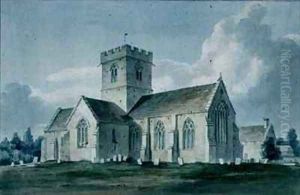 South east View of Dinton Church by John Buckler