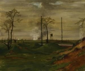 Landscape With Cyclist. 1924