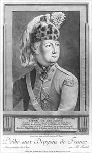 The Chevalier d'Eon as a Dragoon by P. Jean Baptiste Bradel