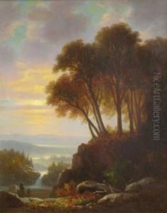 Landscape With Riverat Sunset