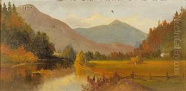 Landscape With Mountains/possibly A New Hampshire View - view 1