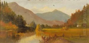 Landscape With Mountains/possibly A New Hampshire View