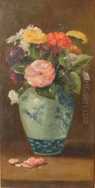 Still Life Of Flowers In A Vase - view 1