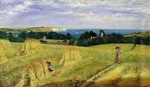 Corn Field in the Isle of Wight by Richard Burchett