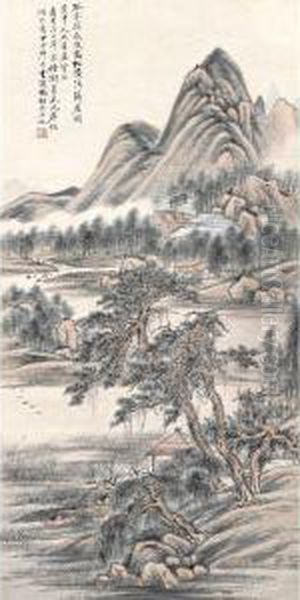 Pine Tree And Pavilion - view 1