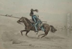 Watercolour by Eugene Chaperon