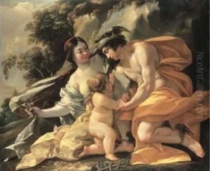 Venus, Mercury And Cupid ('the School Of Love') by Nicolas Chaperon