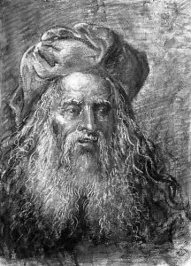Portrait of a bearded old man by Leonaert Bramer