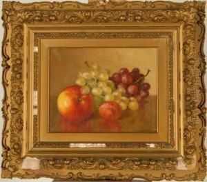 Still Life With Apples And Grapes by Bryant Chapin