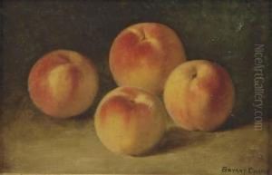 Still Life Of Peaches; And Three Paintings By Other Hands, Varioussizes by Bryant Chapin