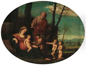 The Rest on the Flight into Egypt by Pietro Paolo Bonzi
