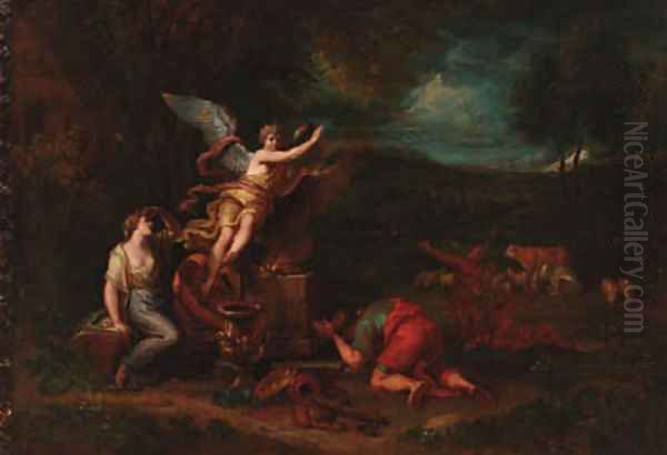 The scarifice of Manoah - view 1