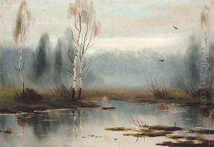 Silver Birches by the Marshes