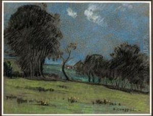 "alberi Sul Pendio" 1910 by Edward Chappel