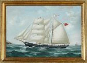 Ship Portrait Of Schoonerbrig Alroy Of London